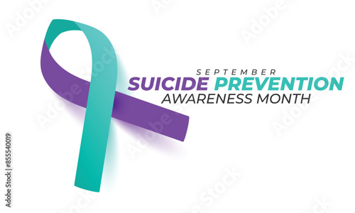 Suicide Prevention awareness month. background, banner, card, poster, template. Vector illustration.