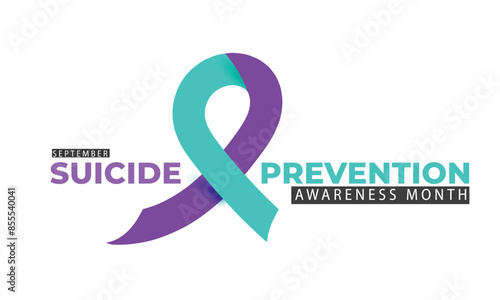 Suicide Prevention awareness month. background, banner, card, poster, template. Vector illustration.