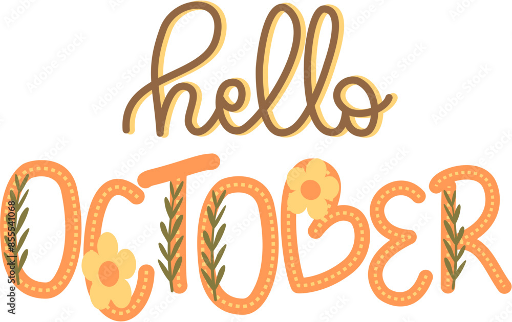 Hello October Lettering Hello October Lettering