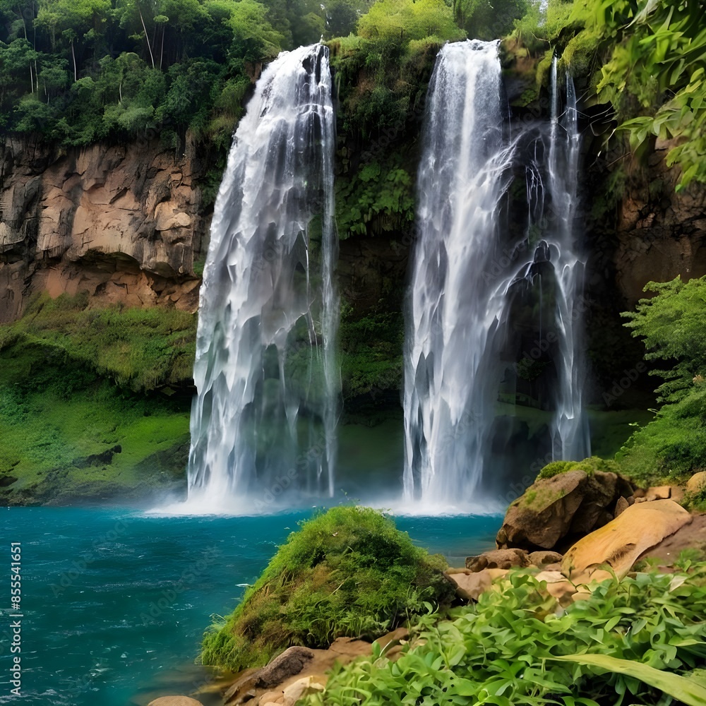 Fototapeta premium waterfall in the jungle