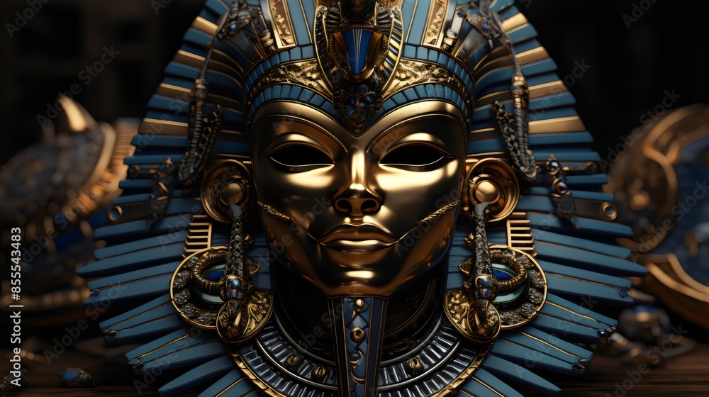 Obraz premium Artistic Cleopatra Statue: Last Pharaoh of Egypt