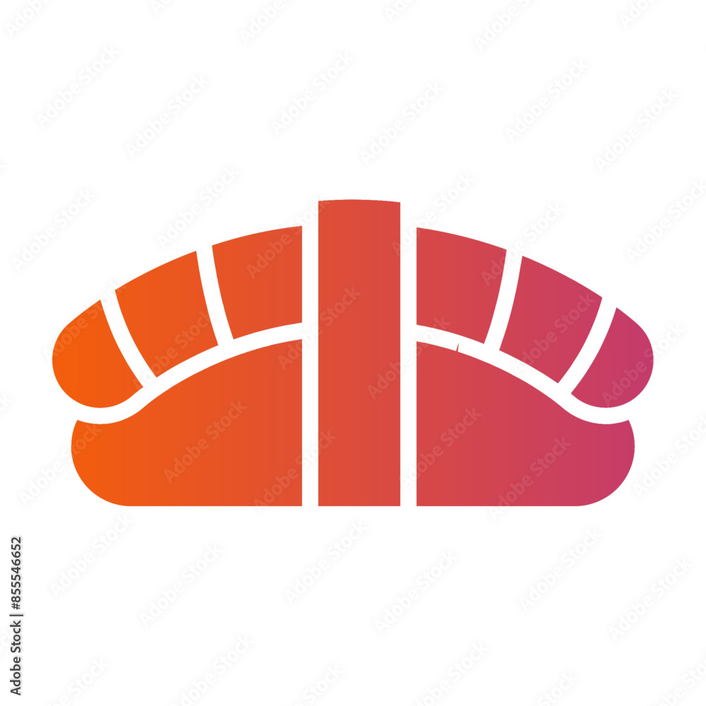 Sushi gradient icon vector for mobile app, website, logo and presentation design. Sushi gradient icon vector for mobile app, website, logo and presentation design.