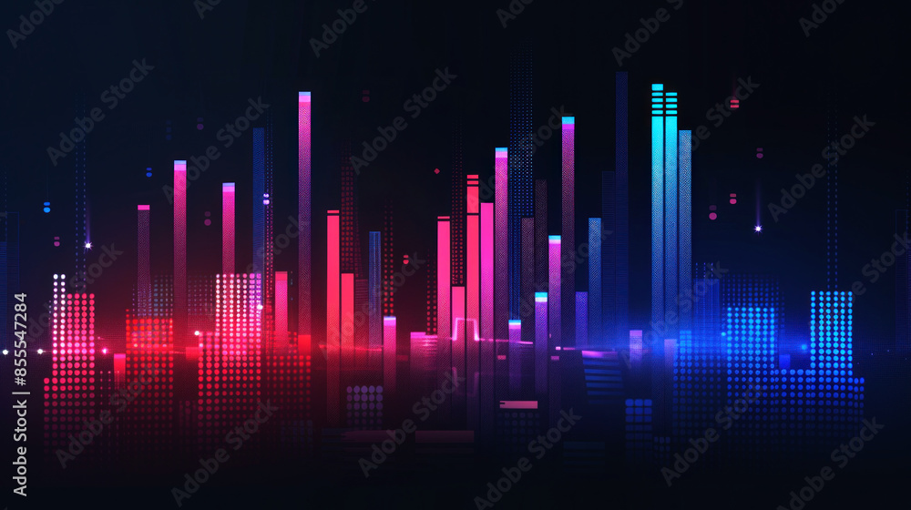 illustration stick of equalizer colorful vibrant illustration stick of equalizer colorful vibrant