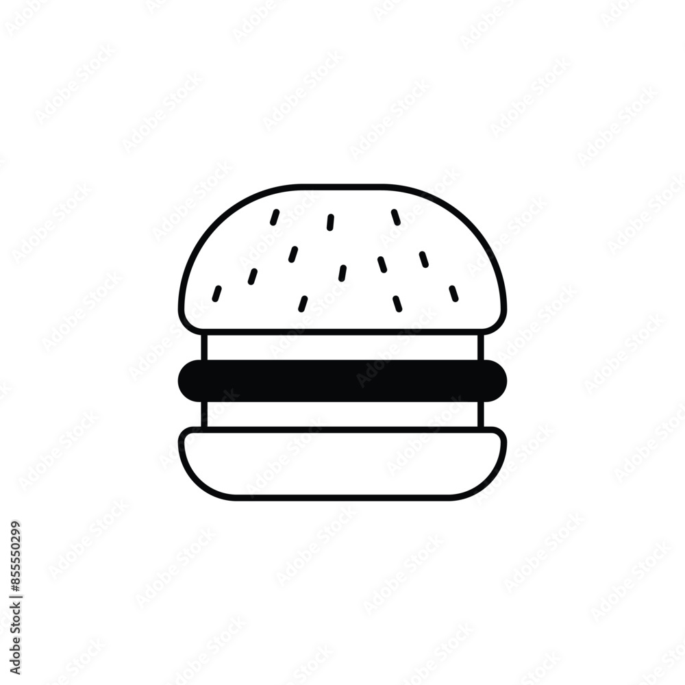 Hamburger icon design with white background stock illustration Hamburger icon design with white background stock illustration