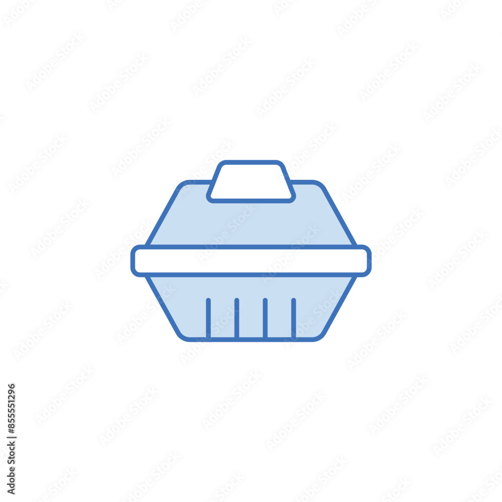 Food Container icon design with white background stock illustration Food Container icon design with white background stock illustration
