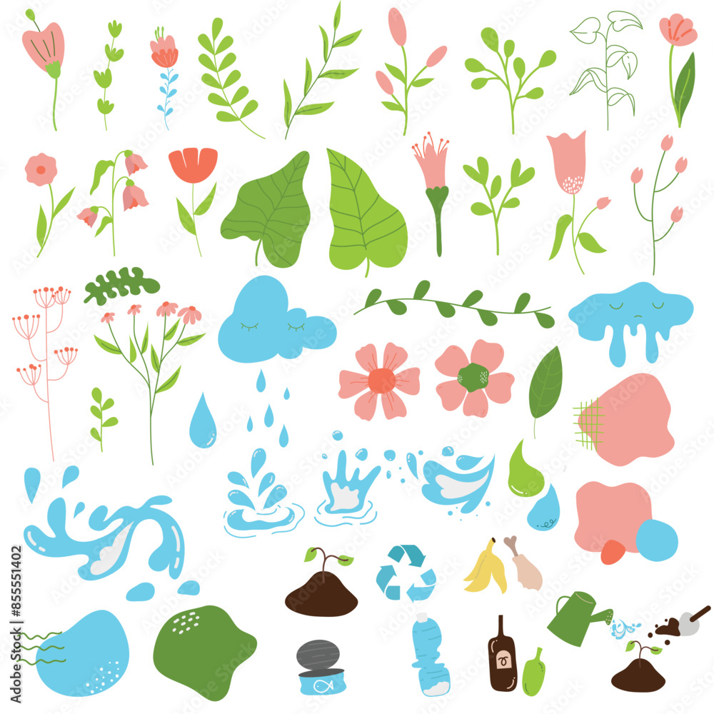 Happy Earth Day! Vector eco illustrations for social poster, banner or card on the theme of saving the planet, protect our earth. Make an everyday earth day Happy Earth Day! Vector eco illustrations for social poster, banner or card on the theme of saving the planet, protect our earth. Make an everyday earth day