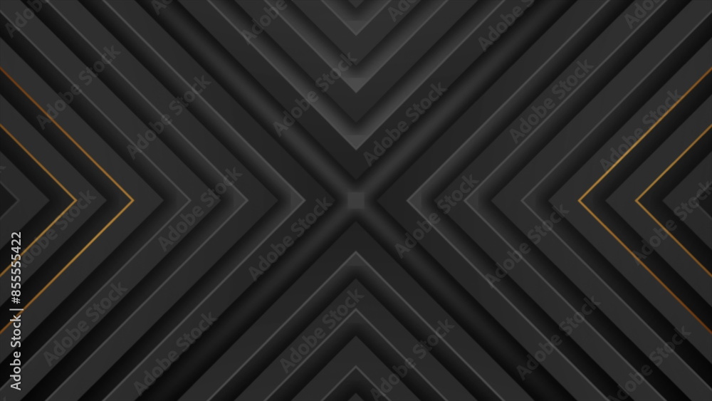 Abstract technology background with black golden arrows Abstract technology background with black golden arrows