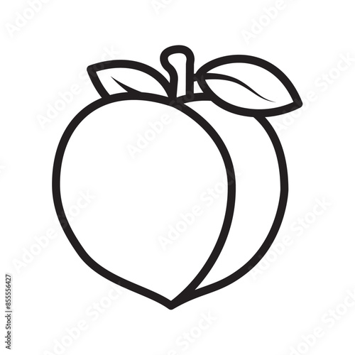 peach icon design vector template