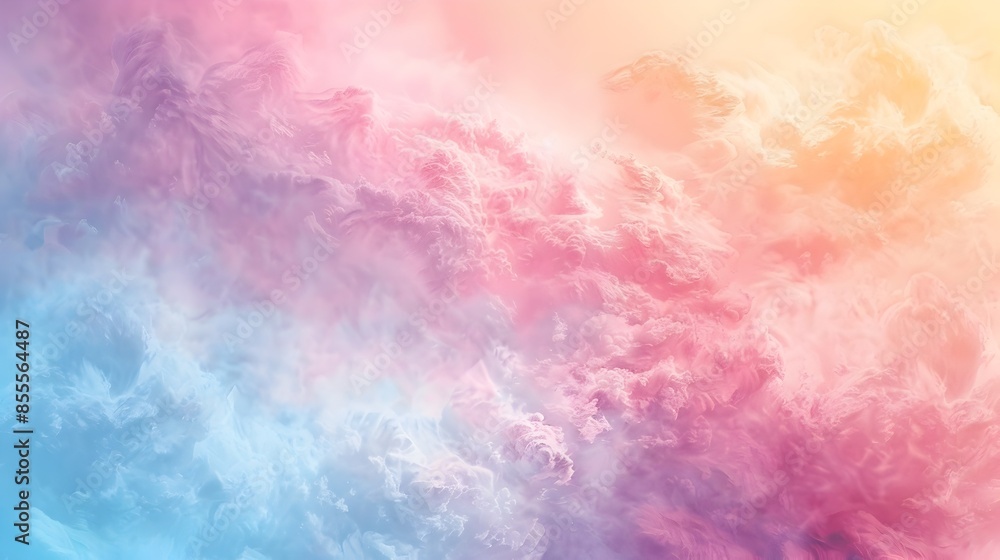 Obraz premium Subtle Pastel Gradient Backdrop for Modern Design Mockups and Concepts