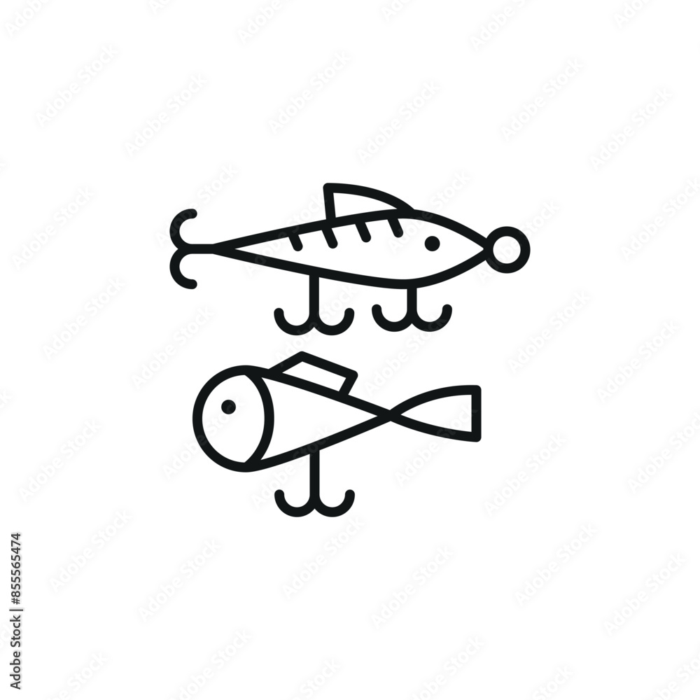 Twister Lures Icon. Simple twister lures icon for social media, app, and web design. Vector illustration. Twister Lures Icon. Simple twister lures icon for social media, app, and web design. Vector illustration.