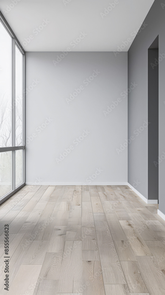 Empty room interiors in neutral tones with minimal or no furniture in a residential interior design composition. Apartment interior with ample copy space. Empty room interiors in neutral tones with minimal or no furniture in a residential interior design composition. Apartment interior with ample copy space.