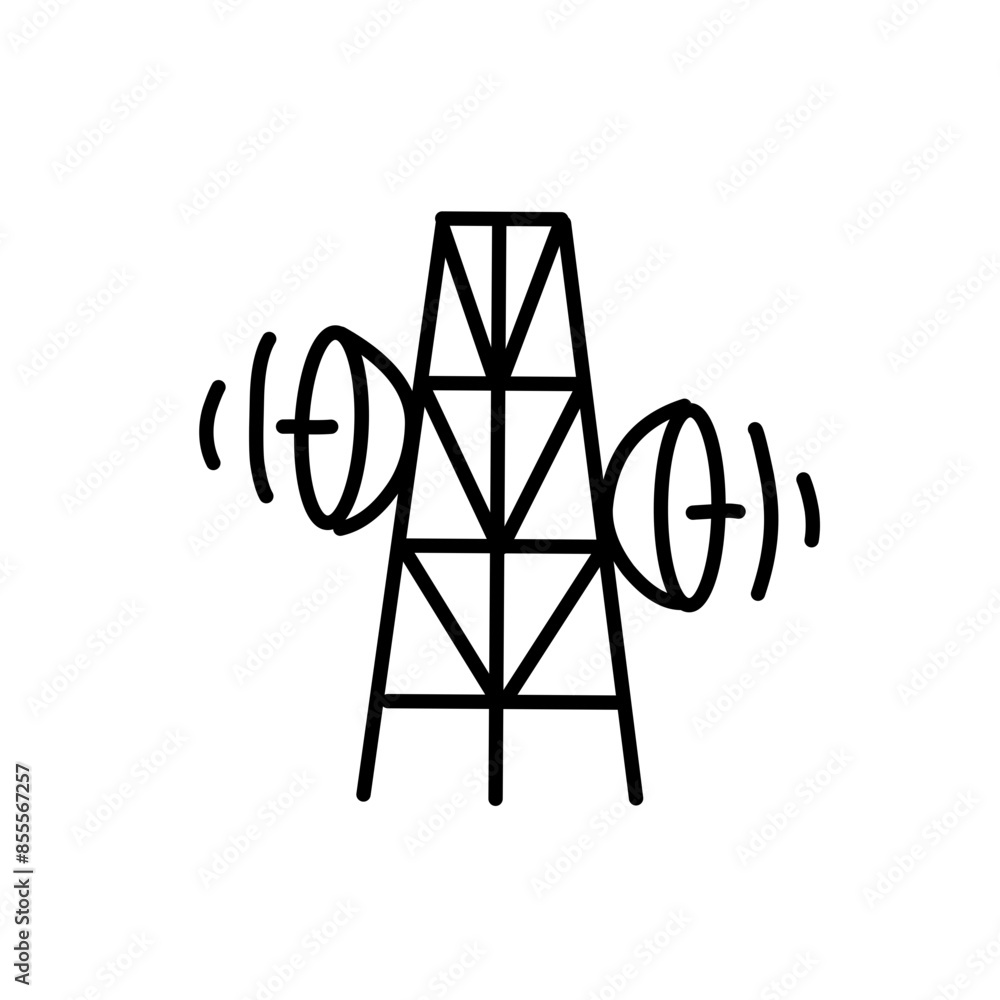 transmitter tower icon transmitter tower icon
