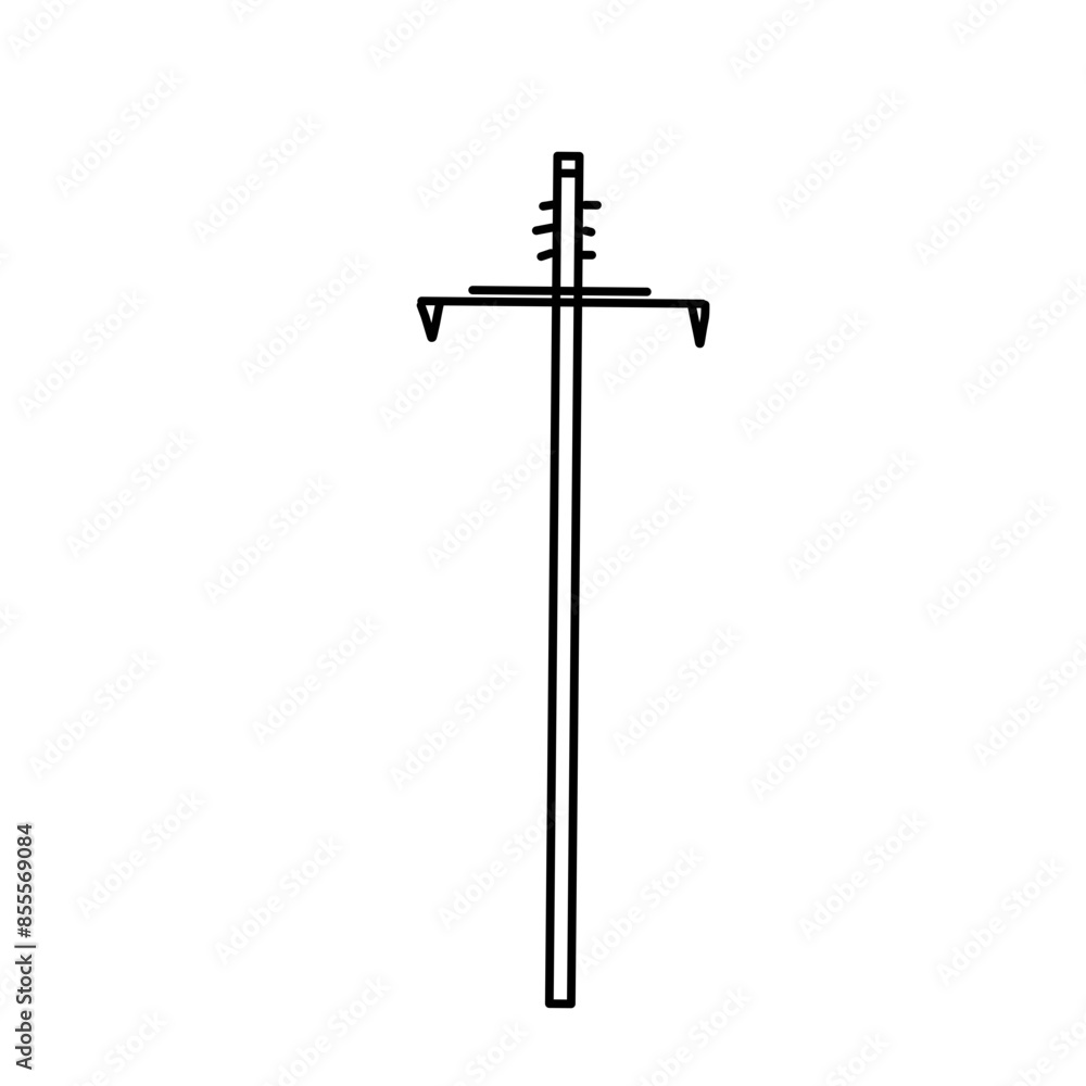 Electric tower line vector Electric tower line vector