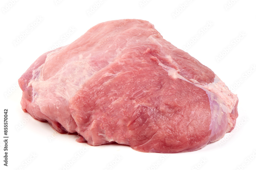 Chilled pork ham, isolated on white background. High resolution image. Chilled pork ham, isolated on white background. High resolution image.