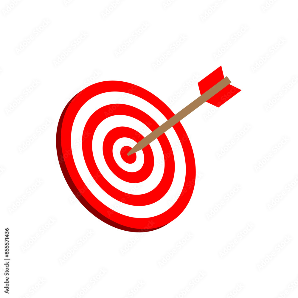 red dart hitting target red dart hitting target
