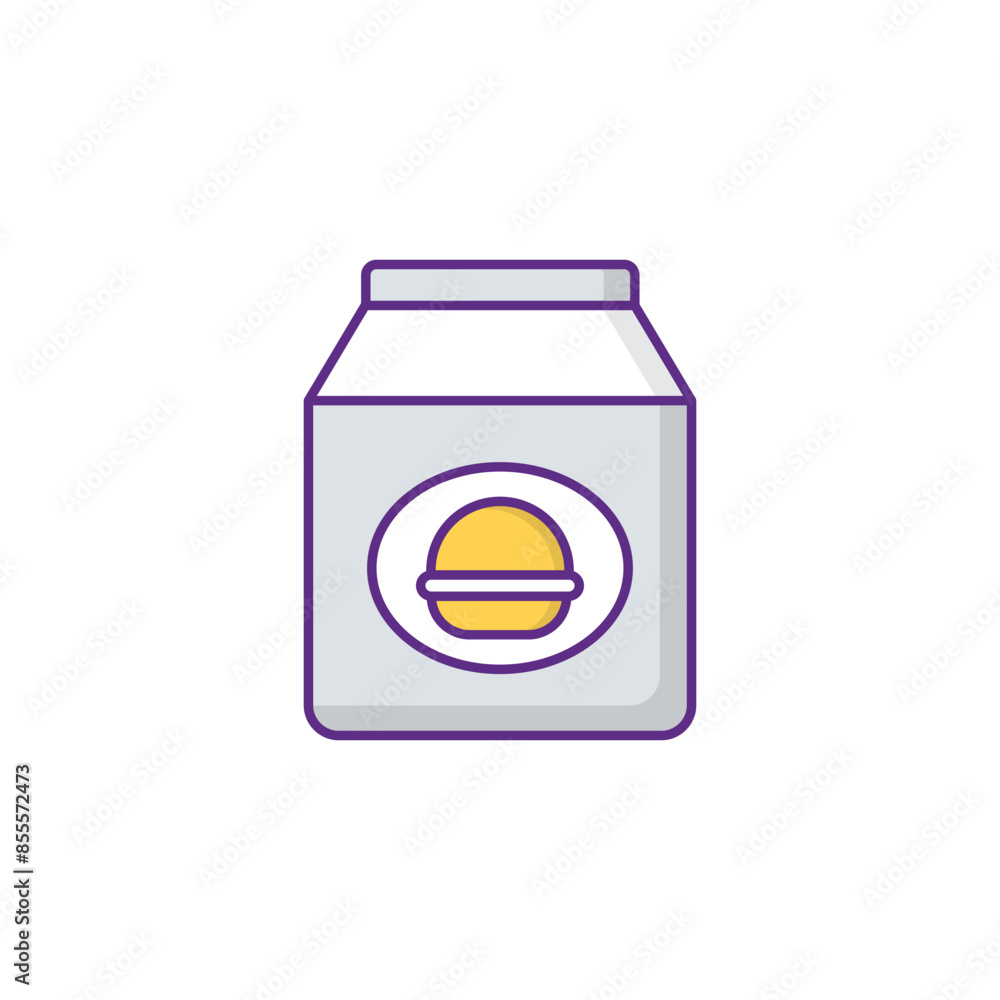 Food Packaging icon design with white background stock illustration Food Packaging icon design with white background stock illustration
