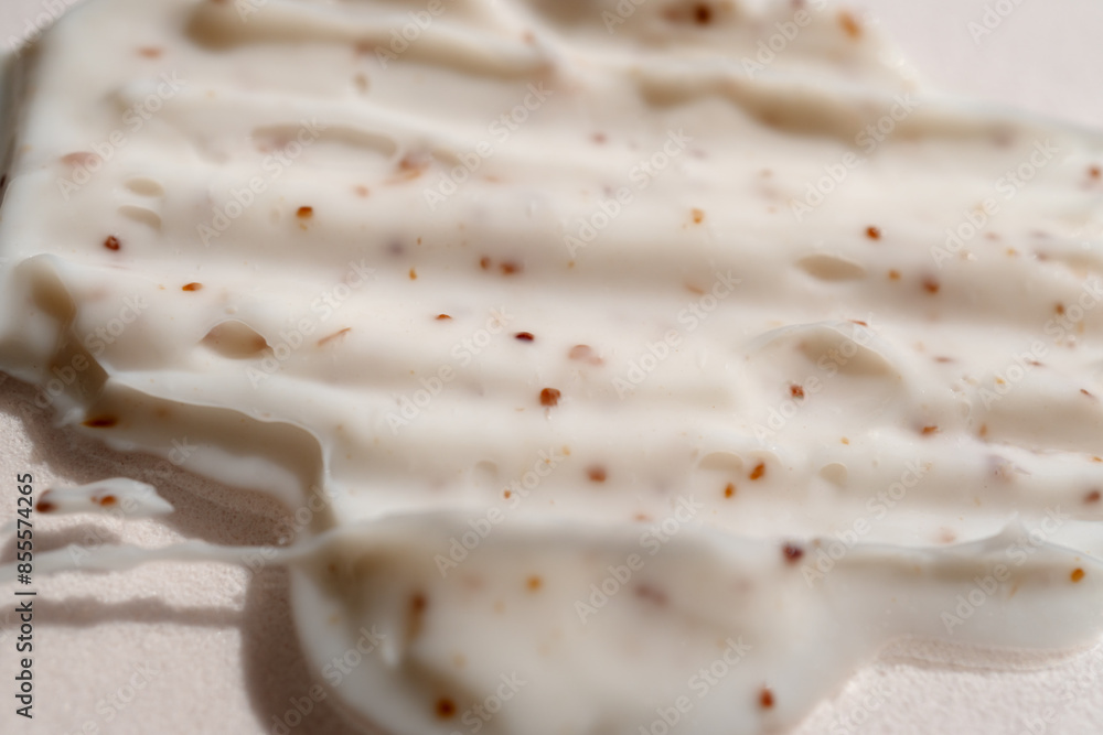 Facial scrub texture. Close-up Facial scrub texture. Close-up
