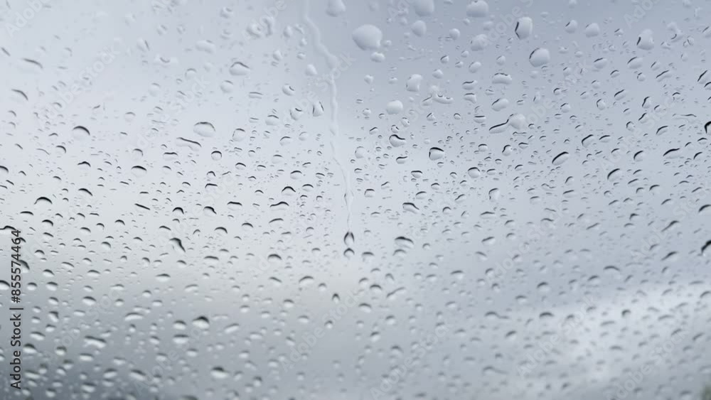 Shapes formed by raindrops hitting the glass Shapes formed by raindrops hitting the glass