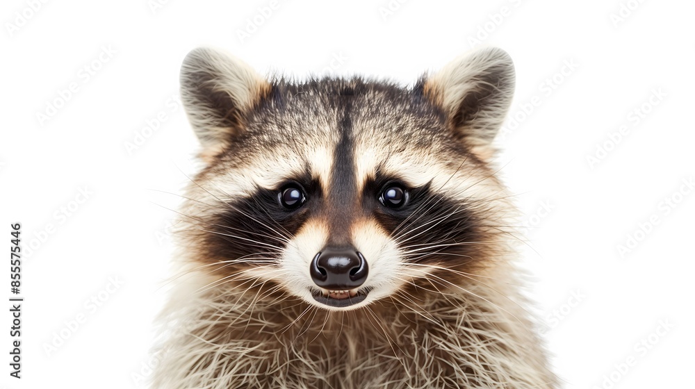 A raccoon with a big smile on its face A raccoon with a big smile on its face