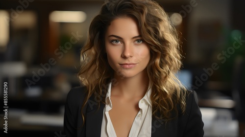 Telemarketer, sales agent talks, consults an online customer hotline operator works in office background Ai generated Free Download Telemarketer, sales agent talks, consults an online customer hotline operator works in office background Ai generated - GFXLoad