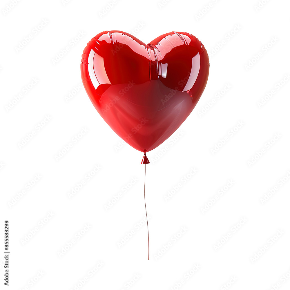 Red heart balloon floating in the fly isolated on transparent background Remove png, Clipping Path Red heart balloon floating in the fly isolated on transparent background Remove png, Clipping Path