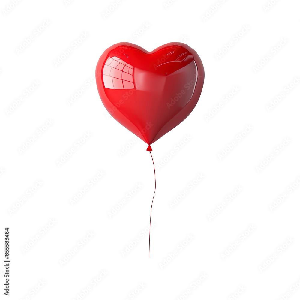 Red heart balloon floating in the fly isolated on transparent background Remove png, Clipping Path Red heart balloon floating in the fly isolated on transparent background Remove png, Clipping Path