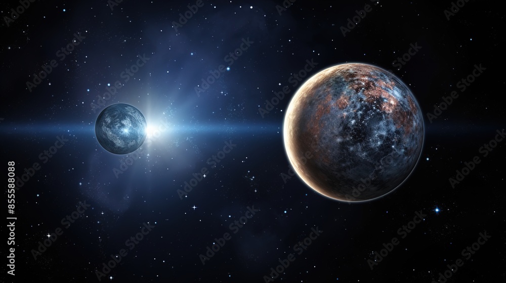 earth and moon earth and moon