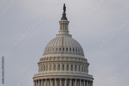 Washington DC Capitol detail. American symbol. Capitol Building, Congress in Washington DC.