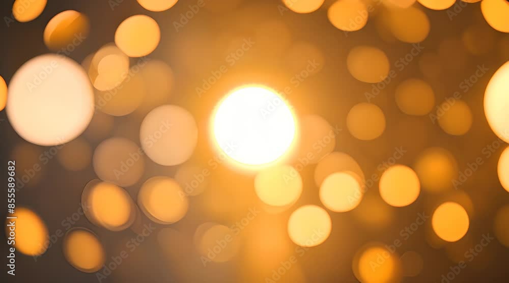 Shimmering Gold Bokeh: Blurry Circle Motion Background Shimmering Gold Bokeh: Blurry Circle Motion Background