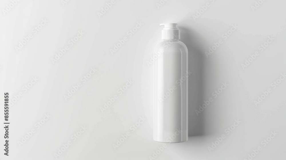 Cosmetic product bottle on white background Cosmetic product bottle on white background