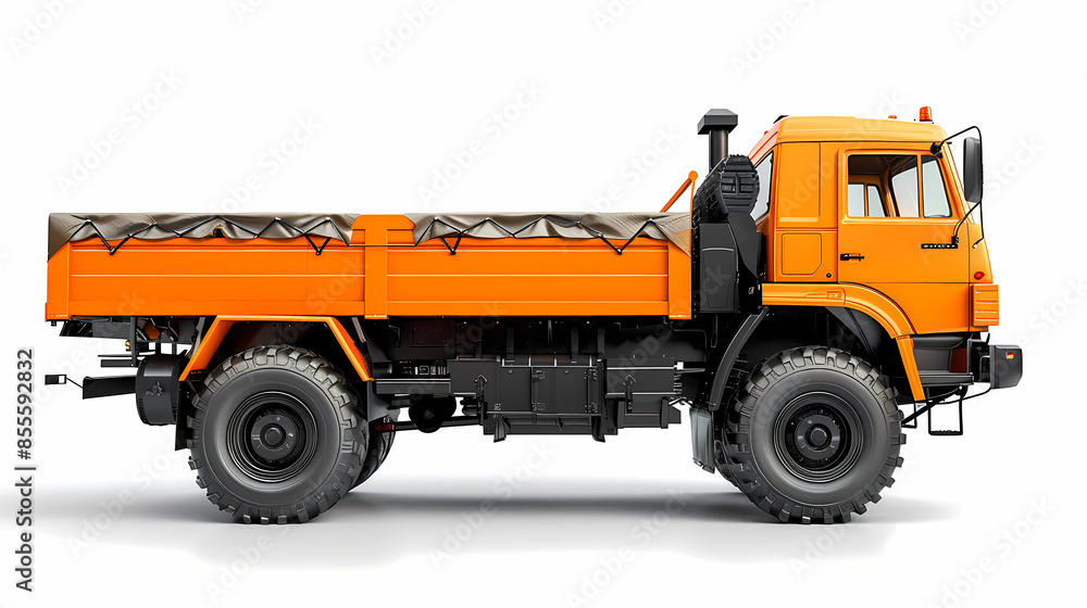 Ftat truck isolated on white background vector image Ftat truck isolated on white background vector image
