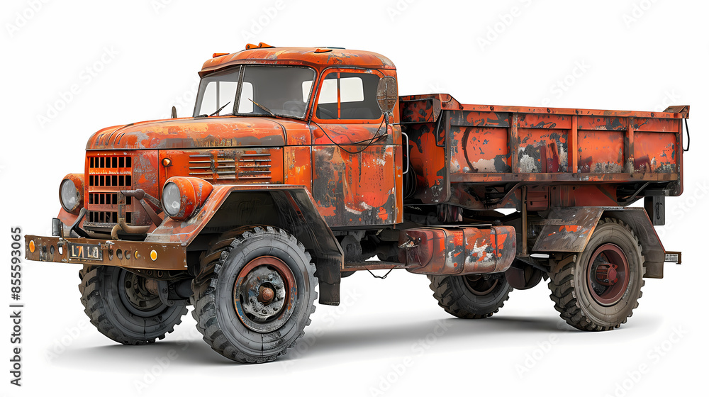 Ftat truck isolated on white background vector image Ftat truck isolated on white background vector image