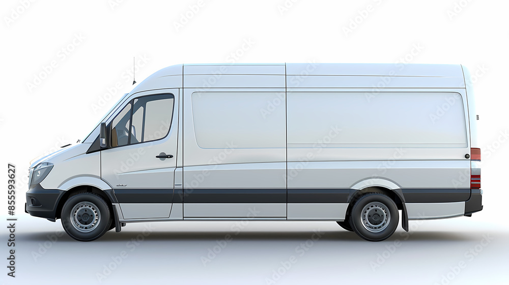 Refrigerator van isolated on white background vector image Refrigerator van isolated on white background vector image