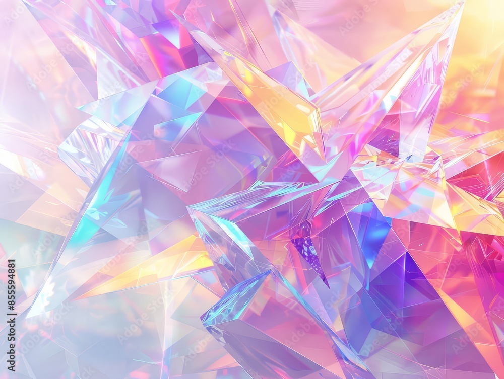 Cluster of pink and purple crystals, diverse in shape Cluster of pink and purple crystals, diverse in shape