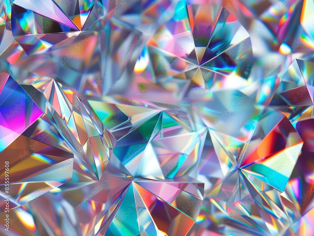 Prismatic array features dazzling, colorful gemstones Prismatic array features dazzling, colorful gemstones