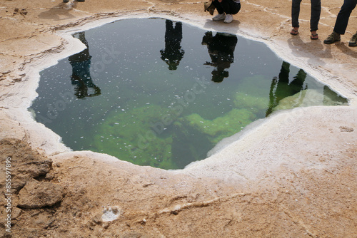 crystal pond in danakil depression