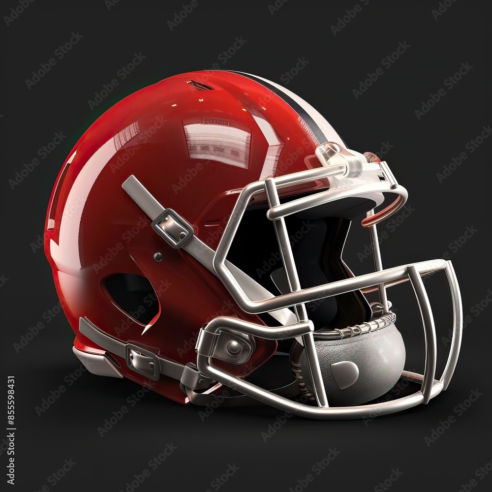 Helmet and american football ball
Helmet and american football ball