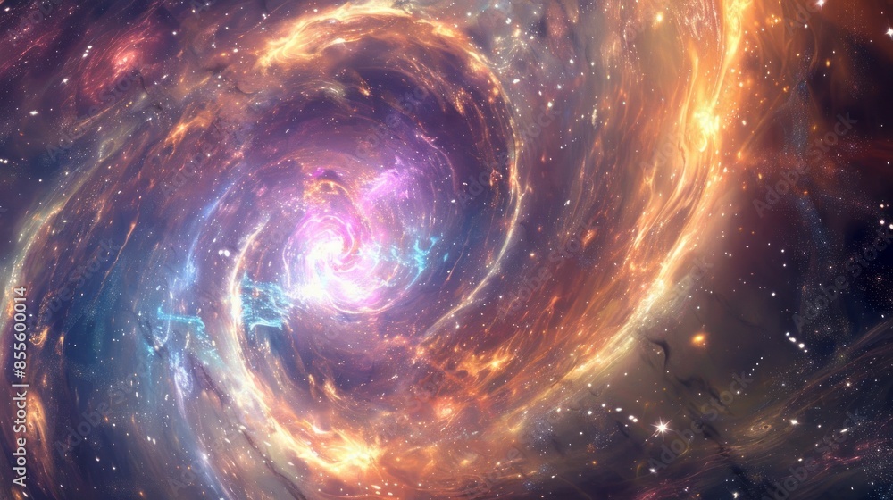 Nebulous star vortex swirling in the depths of the universe. Nebulous star vortex swirling in the depths of the universe.