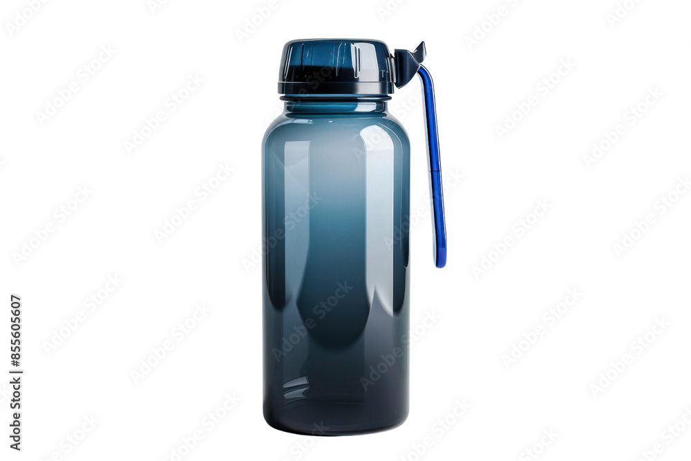 Blue reusable water bottle with a secure cap and handle, ideal for outdoor activities, gym sessions, and daily hydration needs. Blue reusable water bottle with a secure cap and handle, ideal for outdoor activities, gym sessions, and daily hydration needs.