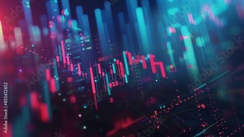 Wallpaper Mural investment business background illustration, upward trend, rising market prices, forex, increasing currency value, crypto, digital sales, digital products, with graphic reports on computers, annual. Torontodigital.ca