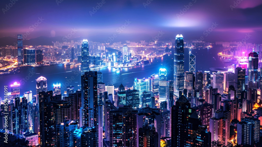 Fototapeta premium landscape of skyline