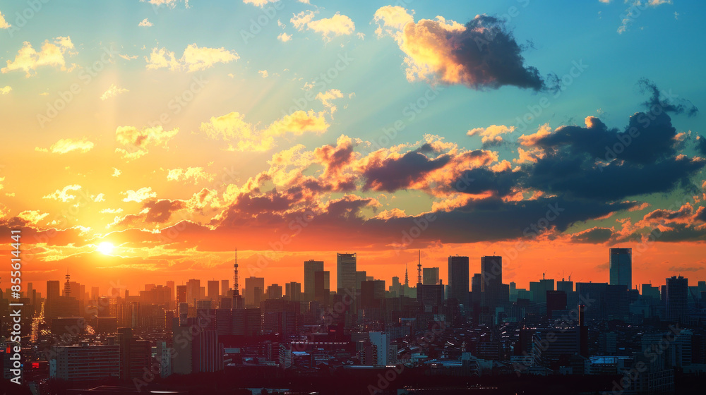 landscape of skyline landscape of skyline