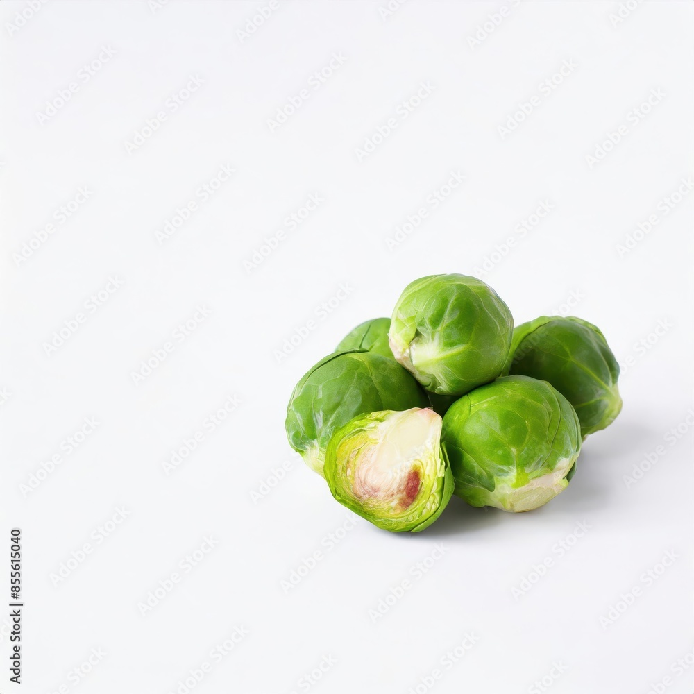 Brussels sprouts isolated on white background Brussels sprouts isolated on white background