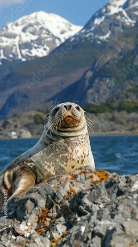 Lobo Marino species in the Beagle Channel,  león marino, lobos photo