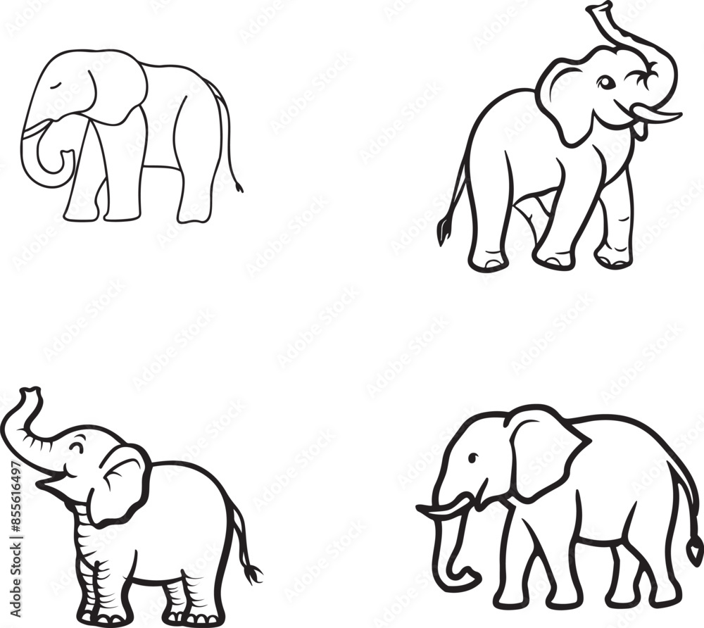 illustration of an elephant illustration of an elephant