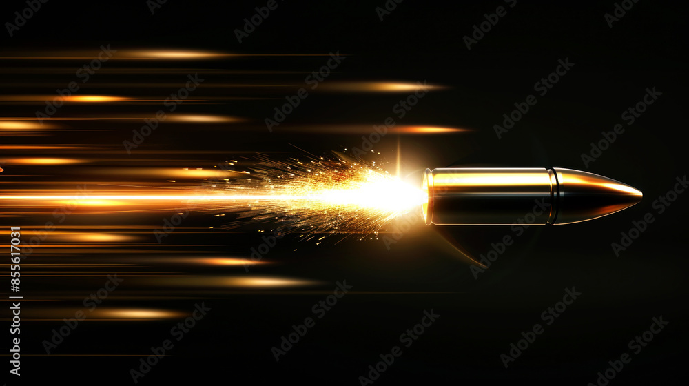 illustration explosion high speed of bullet illustration explosion high speed of bullet