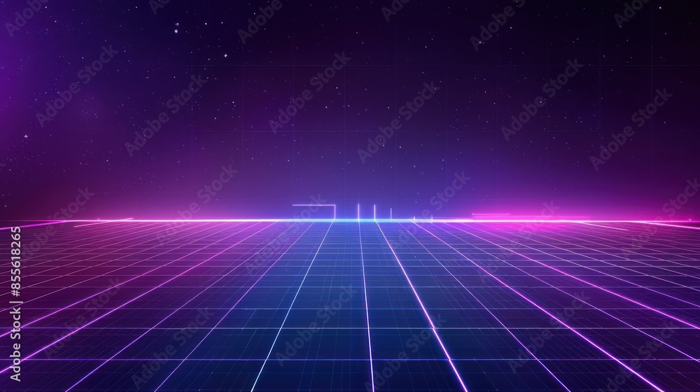Retro Futuristic Synthwave Background Retro Futuristic Synthwave Background