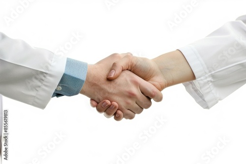 Wallpaper Mural A close-up shot of two individuals shaking hands, symbolizing agreement or partnership Torontodigital.ca