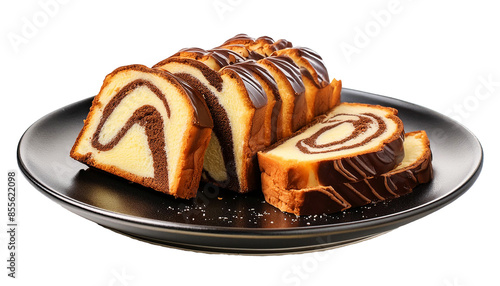 marble loaf cake Transparent Background