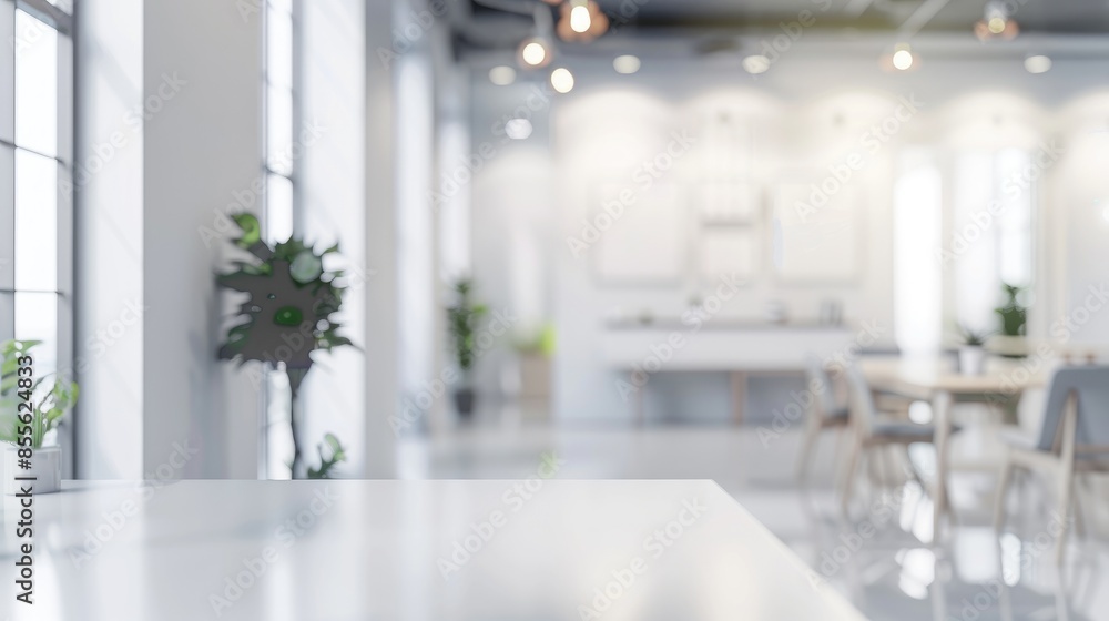 Blur White Modern Office Background with Clean and Bright Interior Design Blur White Modern Office Background with Clean and Bright Interior Design